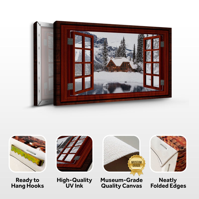 Beautiful Cabin Home Canvas Wall Art