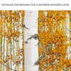 Autumn Tree Barks Canvas Wall Art