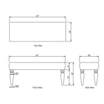 Angolemi Brown Bench