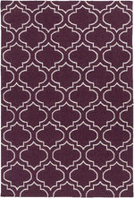 Avon Modern Purple/Ivory Area Rug