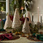 Capiz trees, set of three, white