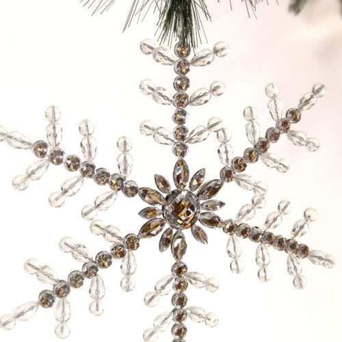 Acrylic Beaded Snowflake