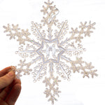 Acrylic Glitter Snowflake