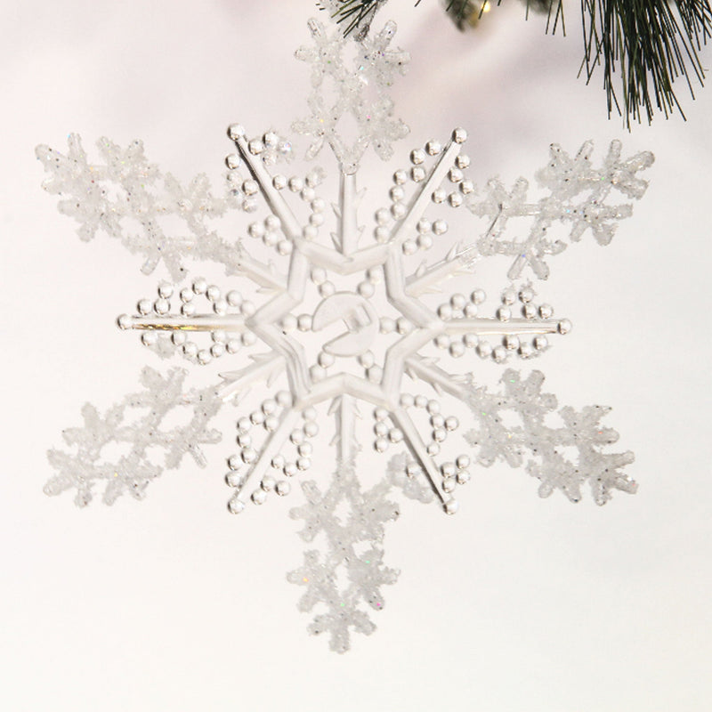 Acrylic Glitter Snowflake –