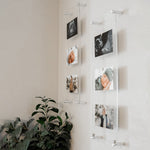 Single Acrylic Magnet Wall Frame - CHOOSE YOUR SIZE (Silver/Gold)