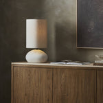 Allura White Speckled Ceramic Table Lamp | shipping 10/23/2025