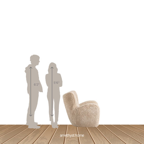 Amelie Beige Shearling Chair | shipping 11/20/2025