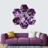 Purple Amethyst Geode Wall Art