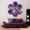 Purple Amethyst Geode Wall Art