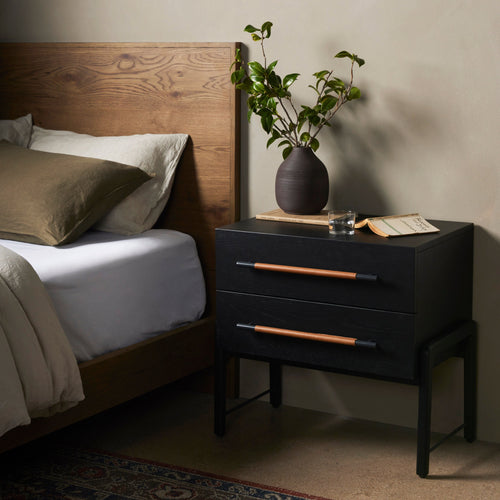 Rosedale Ebony Oak Nightstand | ready to ship!