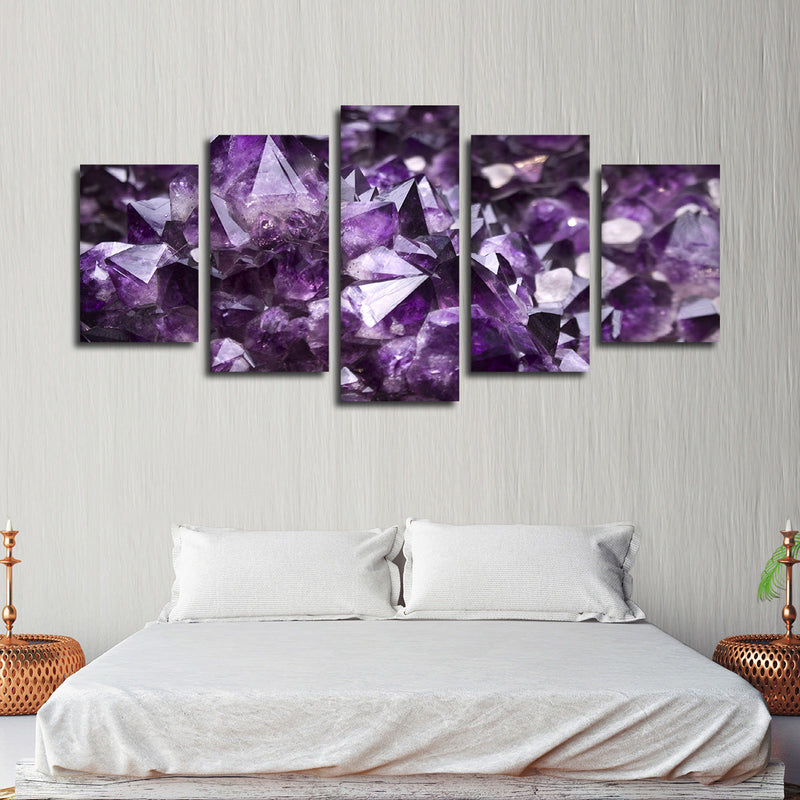 Purple Amethyst Geode Wall Art