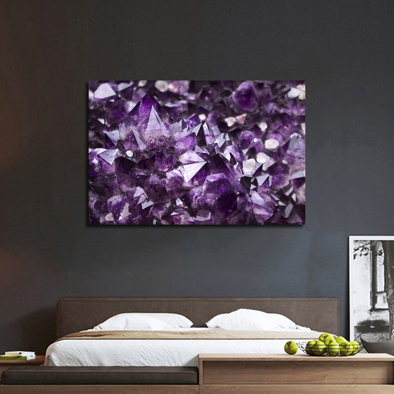 Purple Amethyst Geode Wall Art