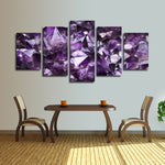 Purple Amethyst Geode Wall Art