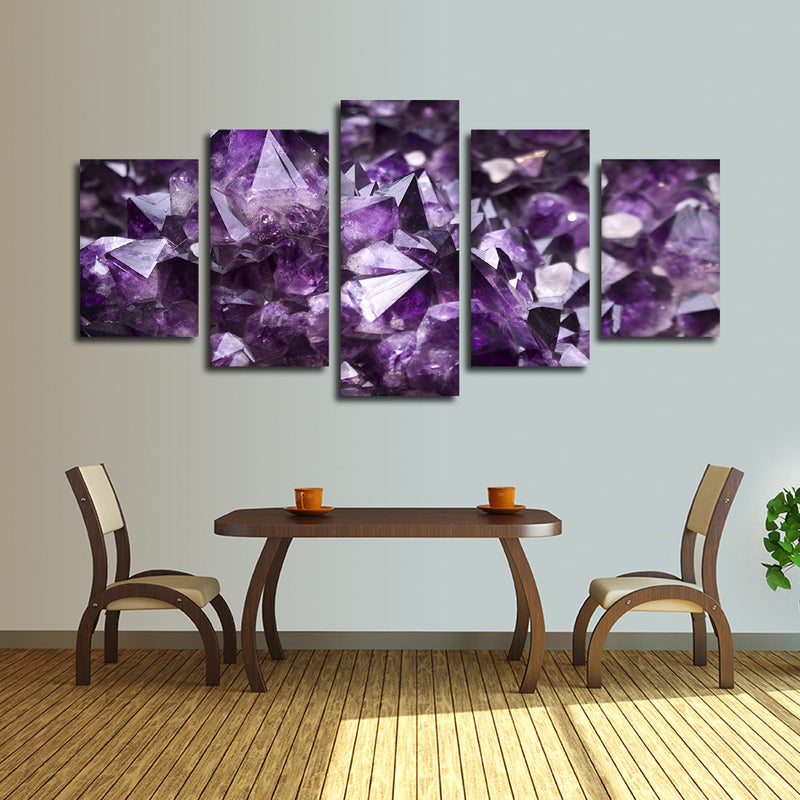 Purple Amethyst Geode Wall Art