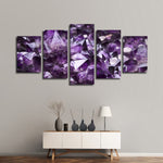 Purple Amethyst Geode Wall Art