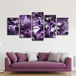 Purple Amethyst Geode Wall Art