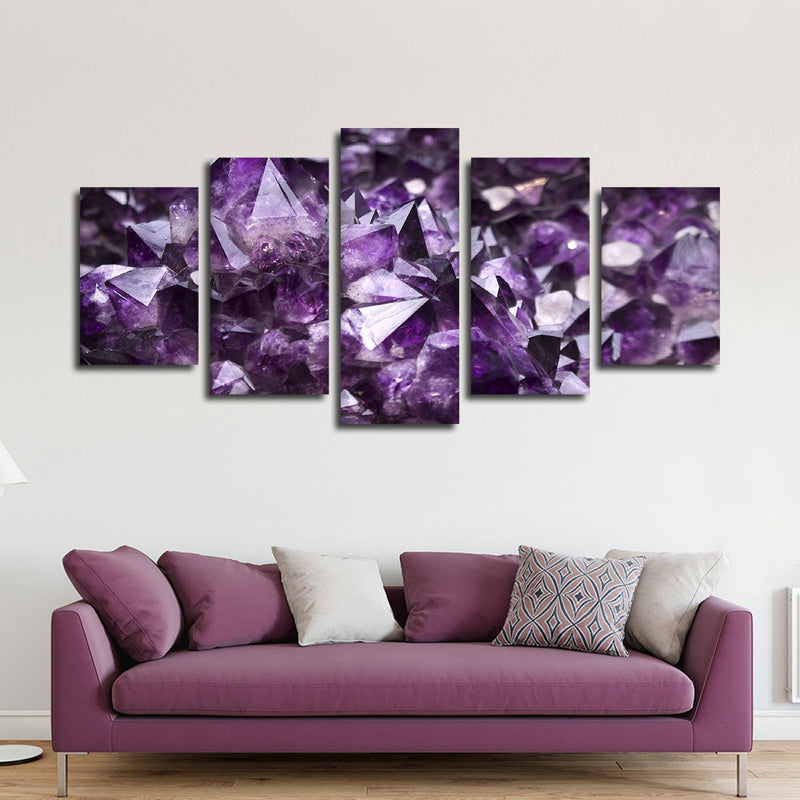 Purple Amethyst Geode Wall Art