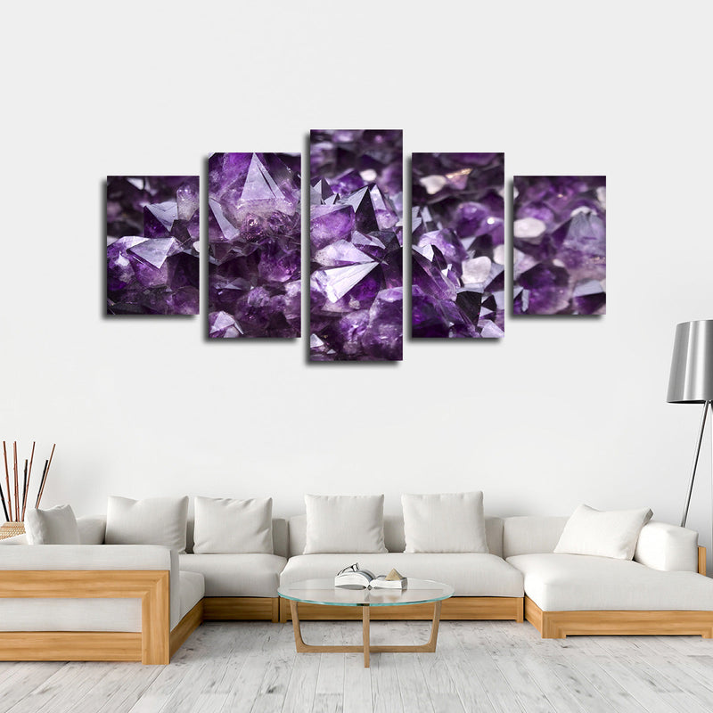 Purple Amethyst Geode Wall Art