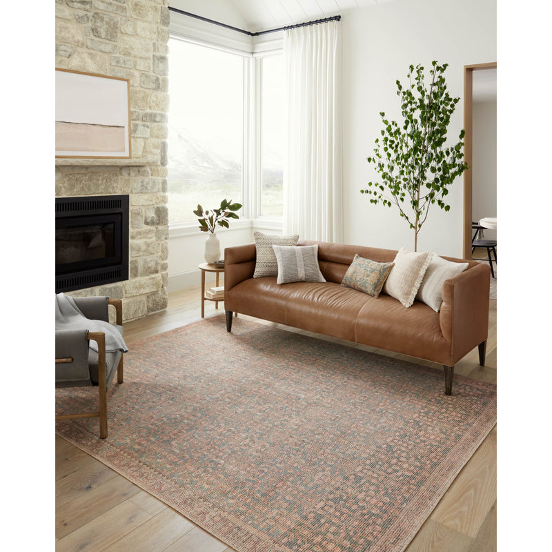 Angela Rose x Loloi Aubrey Blue / Terracotta Rug