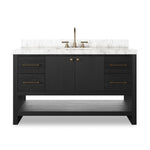 Anthem Black Wash Oak Veneer Single Wide Vanity | shipping 6/16/2025