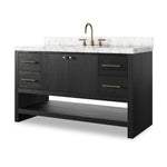 Anthem Black Wash Oak Veneer Single Wide Vanity | shipping 6/16/2025