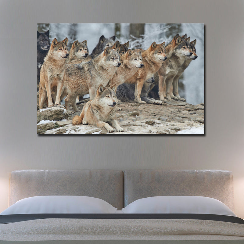 Wild Wolf Pack Wall Art