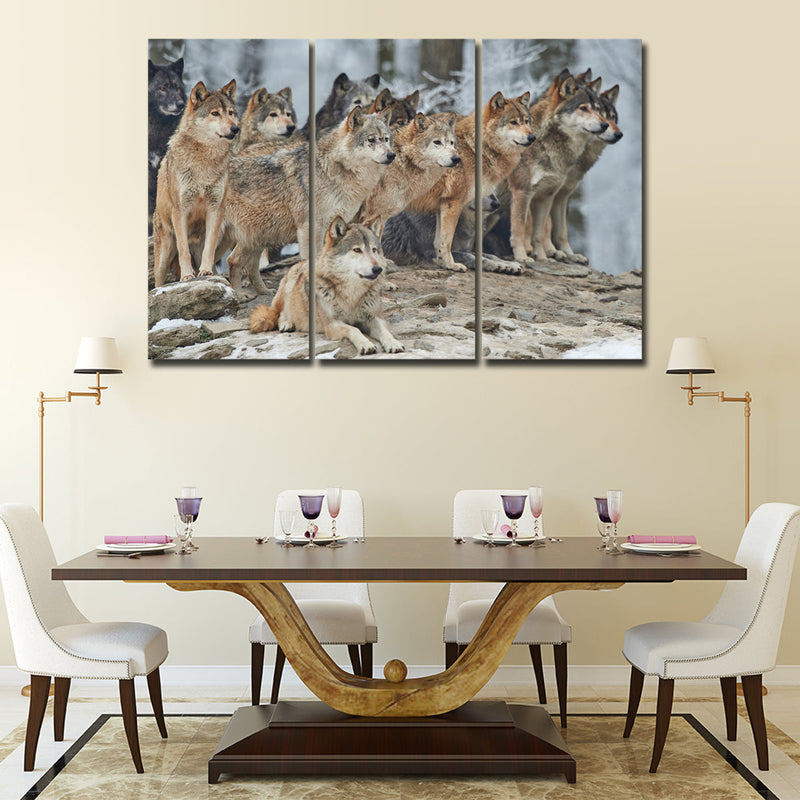 Wild Wolf Pack Wall Art