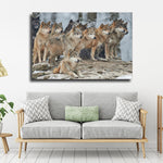 Wild Wolf Pack Wall Art