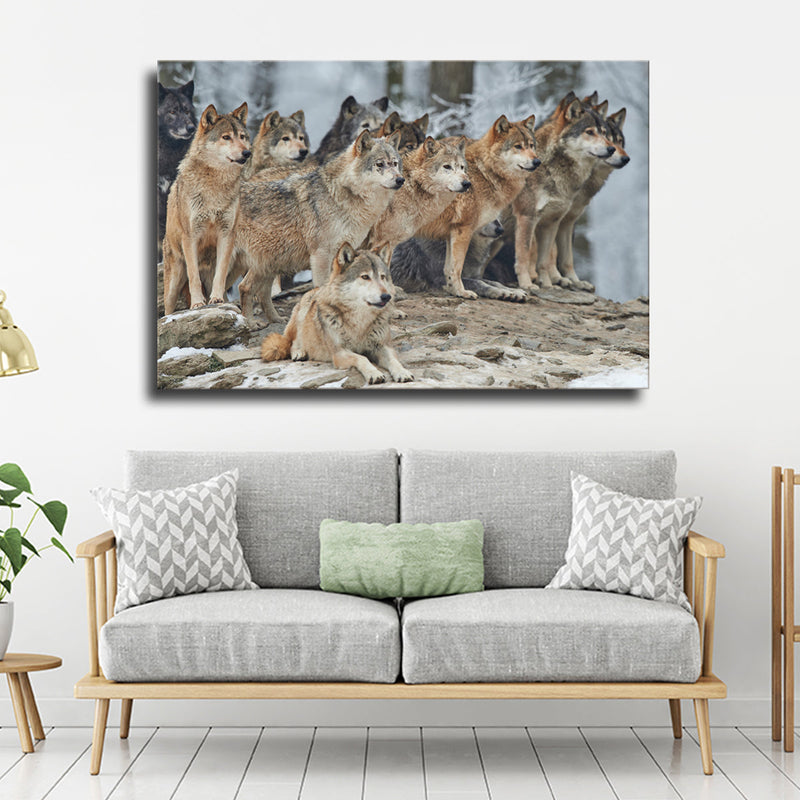 Wild Wolf Pack Wall Art