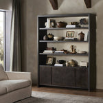 Arlington Espresso Oak Veneer Bookcase | shipping 8/3/2025