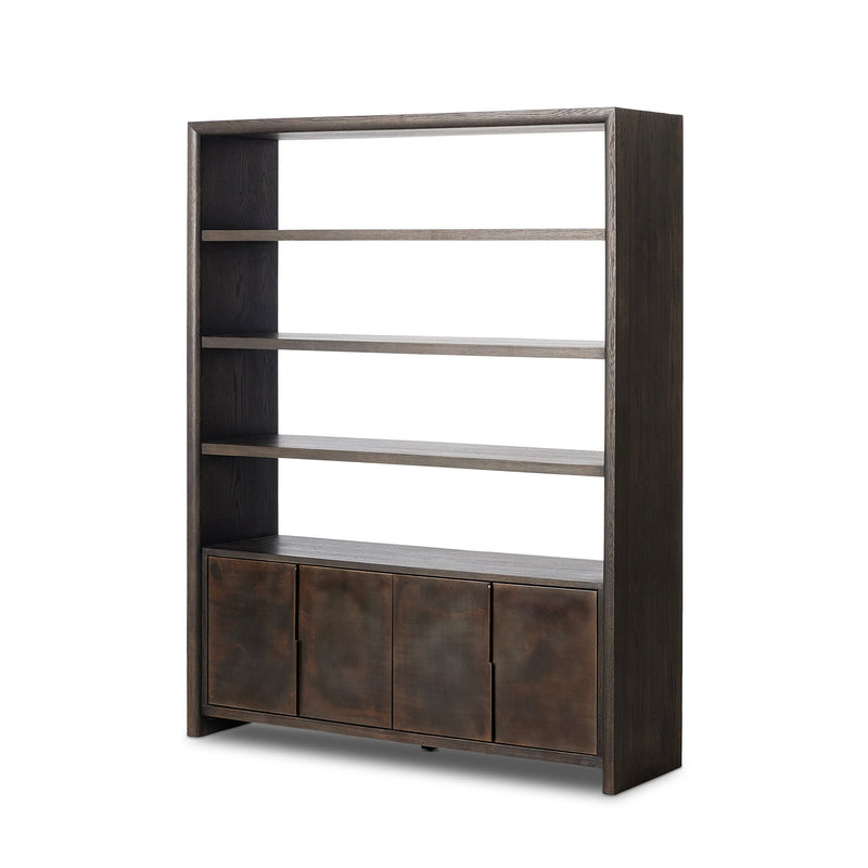 Arlington Espresso Oak Veneer Bookcase | shipping 8/3/2025