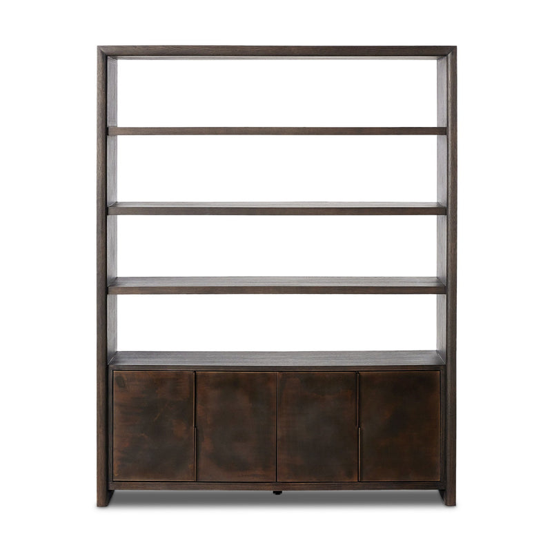 Arlington Espresso Oak Veneer Bookcase | shipping 8/3/2025