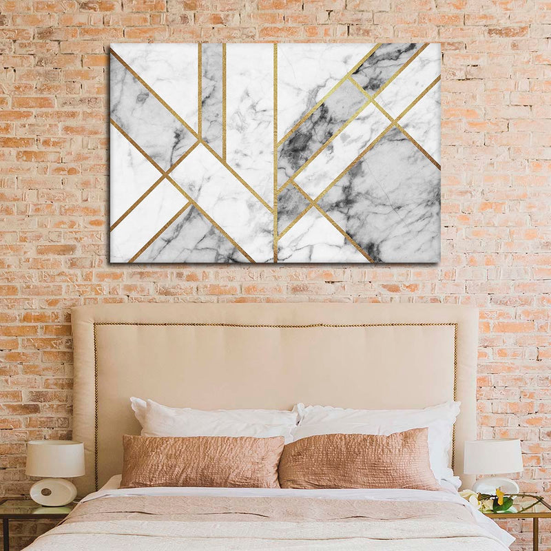 Marble Texture Geometric Abstract Wall Art