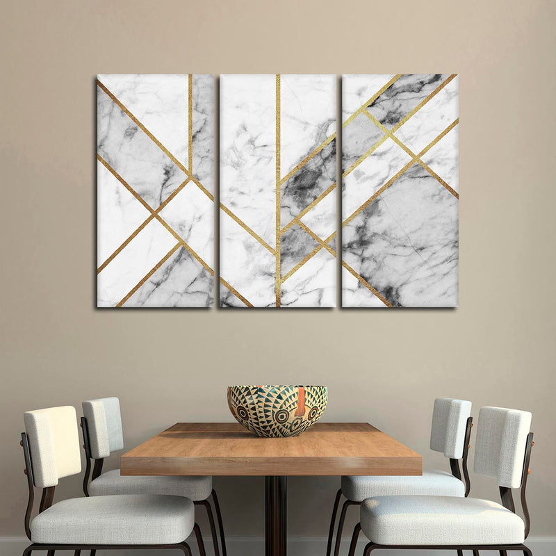 Marble Texture Geometric Abstract Wall Art