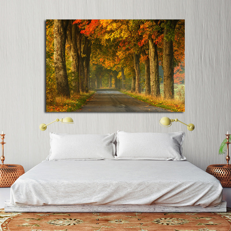 Polish Autumn Road Wall Art