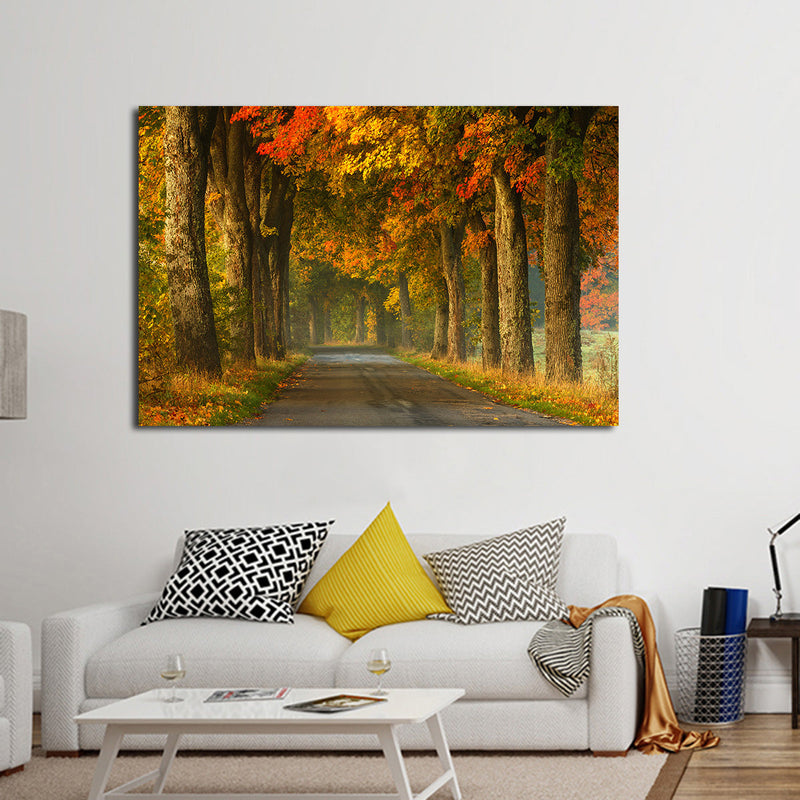 Polish Autumn Road Wall Art