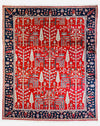 Handwoven Soumak Multicolor Wool Area Rug – 8’ x 10’