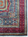 Hand-Knotted Mamluk Wool Rug – 8'4" x 9'9" – Intricate Geometric Masterpiece
