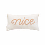 naughty / nice lumbar pillow cover