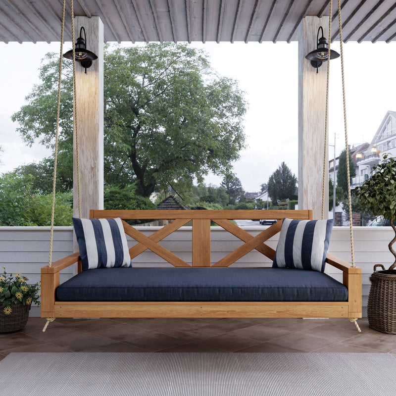 Breezy Acres Malvern Porch Swing Bed, 6 Ft Cedar