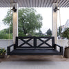 Breezy Acres Malvern Porch Swing Bed, 5 Ft Black