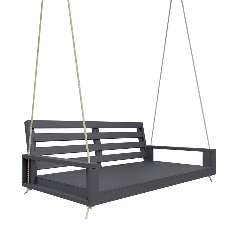 Breezy Acres Waterford Porch Swing Bed, 6 Ft Grey