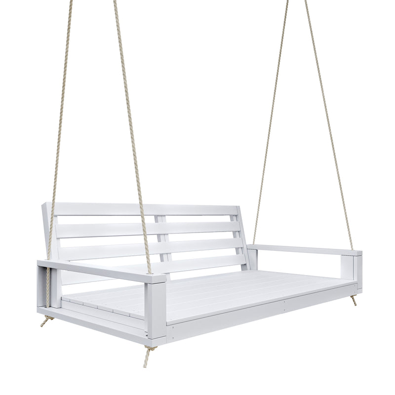 Breezy Acres Waterford Porch Swing Bed, Twin White