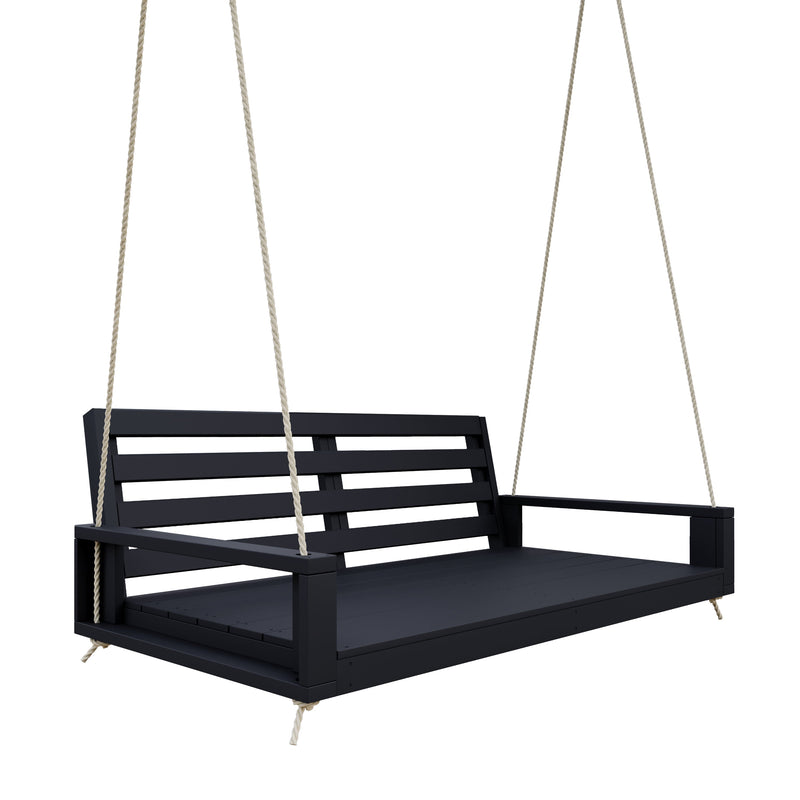 Breezy Acres Waterford Porch Swing Bed, Twin Black
