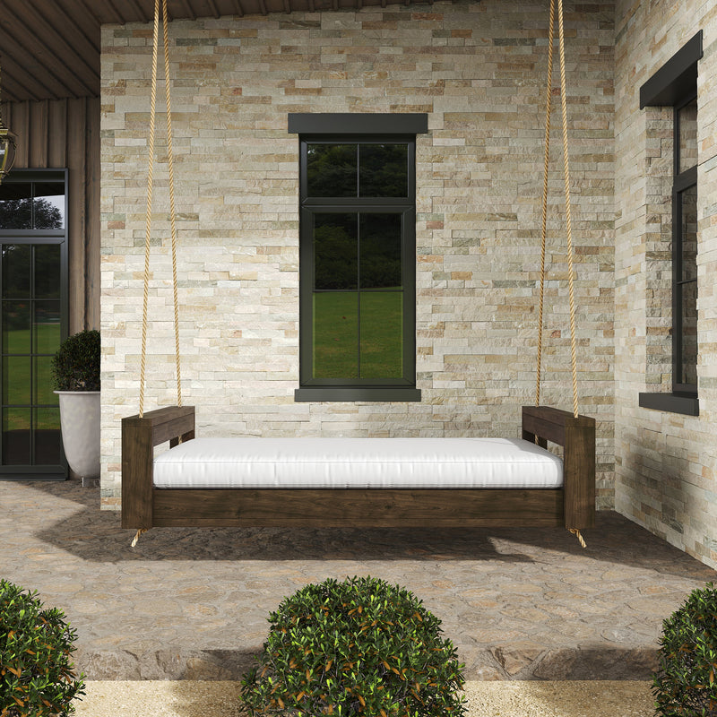 Breezy Acres Lancaster Daybed Swing Bed, 6 Ft Oak with Clearcoat