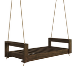 Breezy Acres Lancaster Daybed Swing Bed, Twin Dark Walnut with Clearcoat