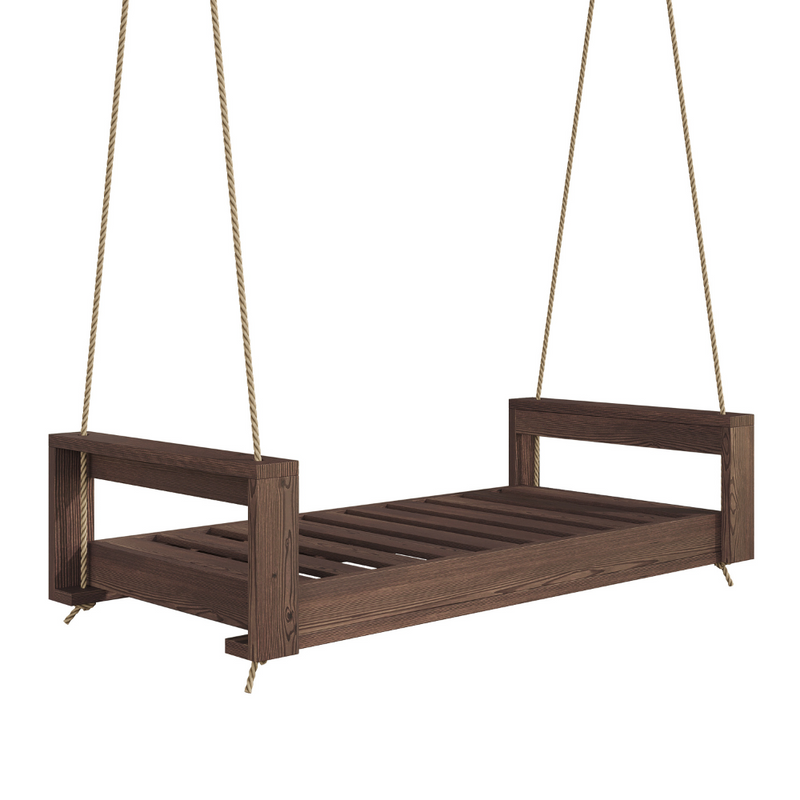 Breezy Acres Lancaster Daybed Swing Bed, 6 Ft Oak with Clearcoat