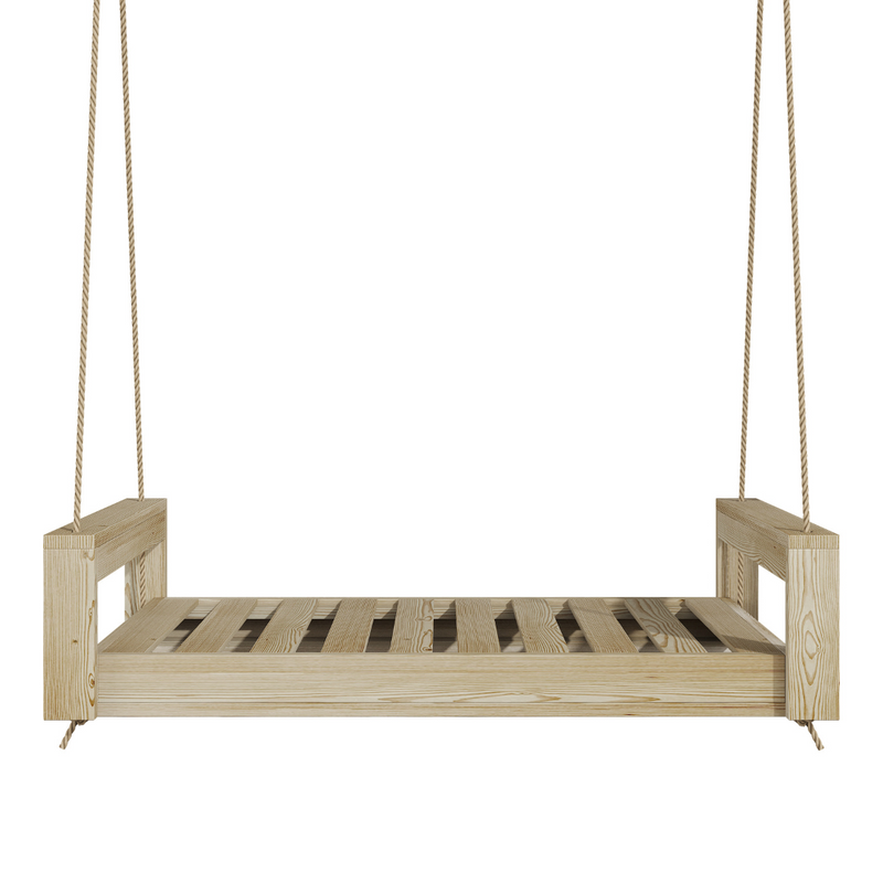 Breezy Acres Lancaster Daybed Swing Bed, 4 Ft Unfinished with Clearcoat