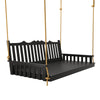 Keystone Amish Co. 6 Foot York Porch Swing Bed, Black Paint