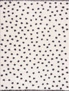 Chaia Dotted Black & White Plush Rug